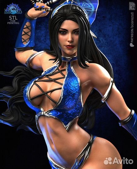 Kitana - mortal kombat фигурка модель 1-12