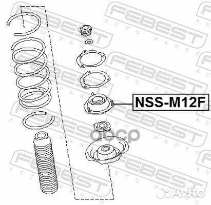 Опора переднего амортизатора nssm12F Febest