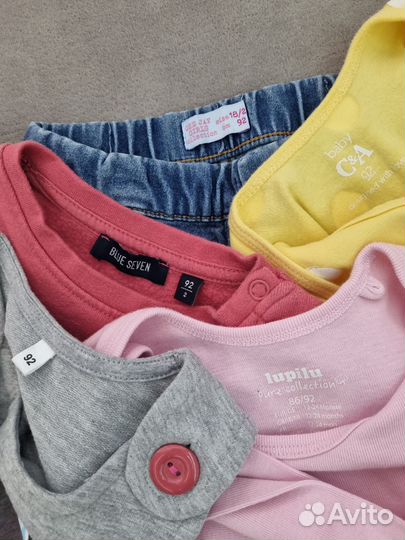 Вещи пакетом для девочки 92