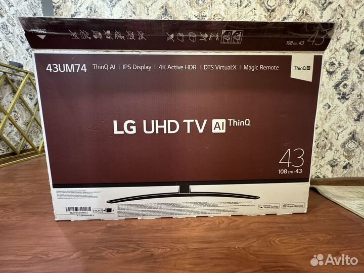 Телевизор LG 43 дюйма SMART TV