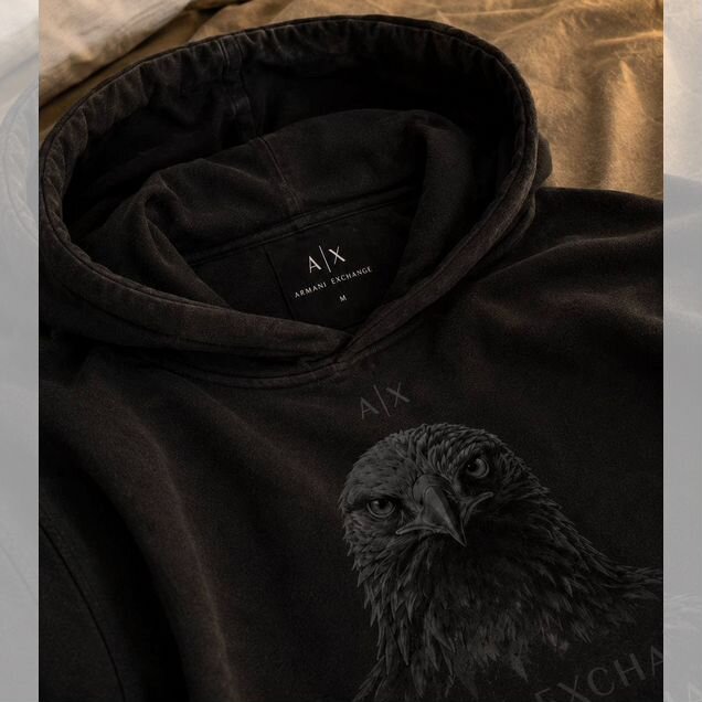 Худи Armani Exchange с принтом орла