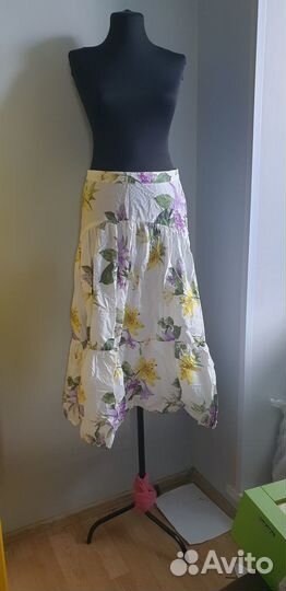 Юбка Reserved, 46, цветочный принт, новая