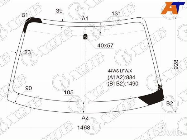 Стекло лобовое subaru impreza WRX STI
