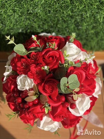 Букет из мыльных цветов