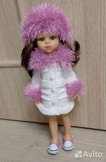 Вязаный комплект куклам 30-32 (типа Паола Рейна) 1