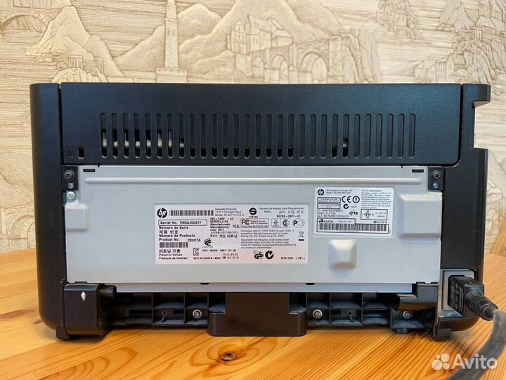 Принтер лазерный HP P1102W с Wi-Fi