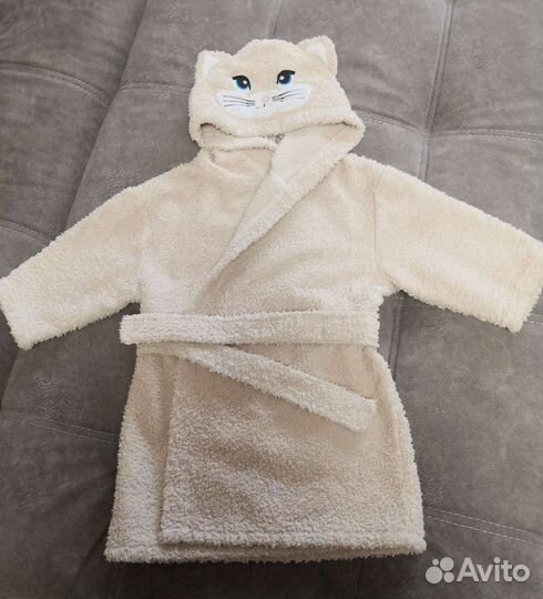 Детский махровый халат 74-80 размера