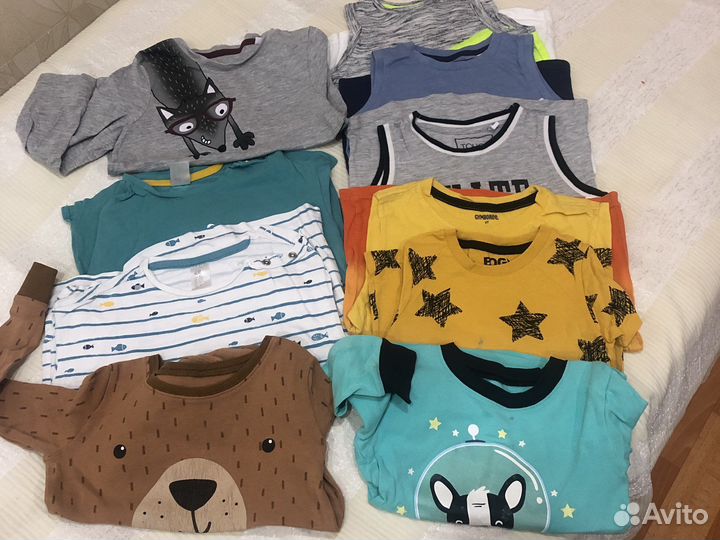 Лонги, футболки, шорты 4-5 лет
