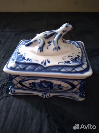 Шкатулка гжель