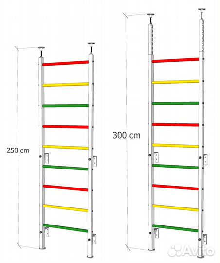 Купить шведские стенки в распор R3