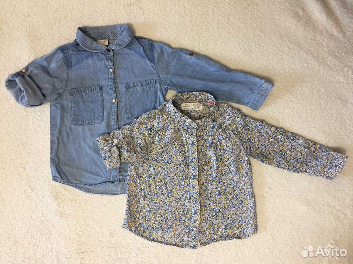 Рубашки Zara 92 и 98