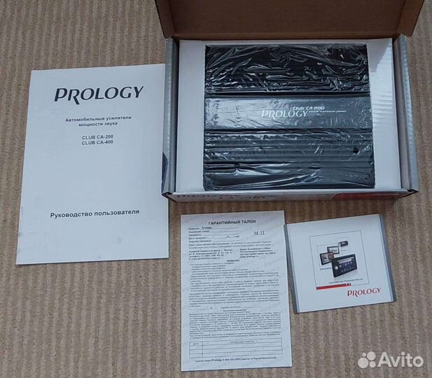 Автомобильный усилитель Prology Club CA-200