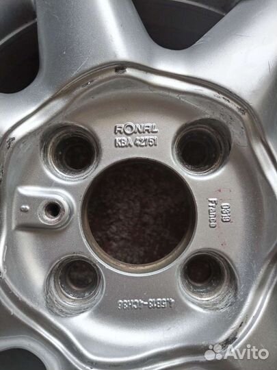 Диски 4шт. Renault Ronal KBA 427514.5Jx13 4x100