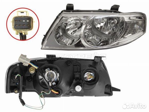 Фара nissan almera, nissan almera B10 07-12 euro