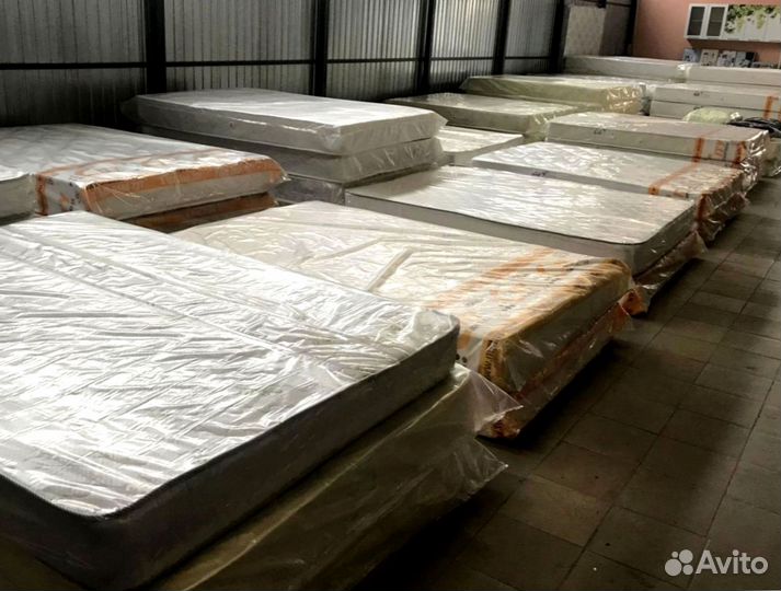 Матрас односпальный анатомический жесткий пружинны