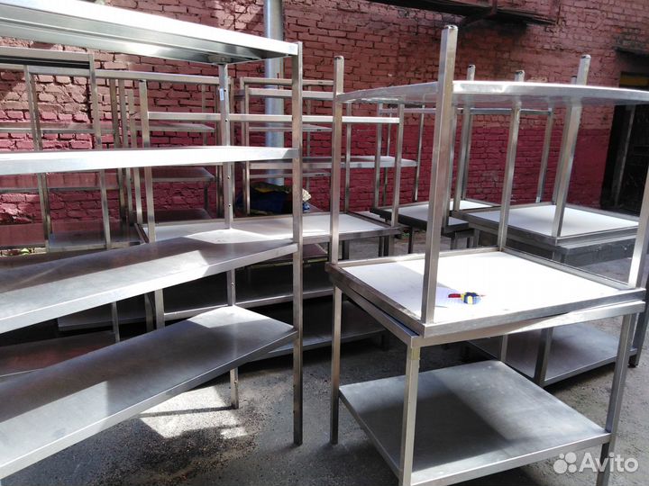 Столы, стеллажи мойки из нержавейки