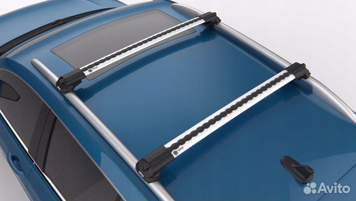 Поперечины Turtle Air 1 на рейлинги (серебристые)