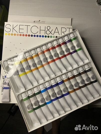 Sketch ART акриловые краски 24 цвета