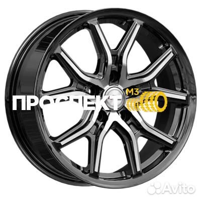 Диск 6,5x17/5x114,3 ET37 D66,6 Страйк (кс1080) Блэк Джек