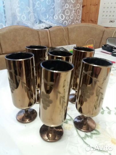 Рюмки под золото