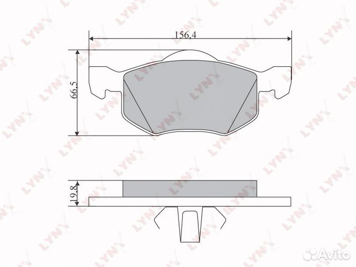 Колодки тормозные передние ford Maverik 2.0-3.0 01