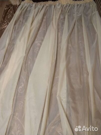 Комплект шторы и тюль бу