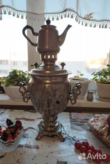 Самовар электрический с чайником (комплект). СССР