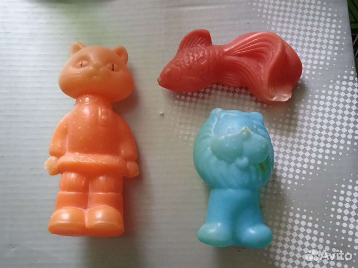 Пластиковые дутые детские Игрушки 3 шт. СССР