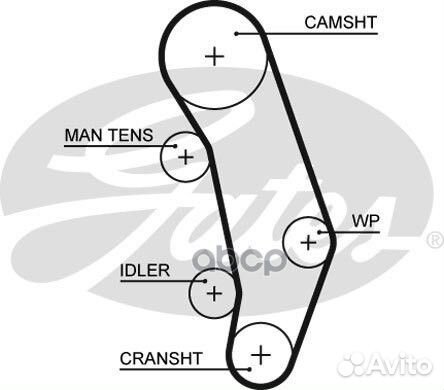 97124x26.5 HSN Ремень грм 5346XS Gates