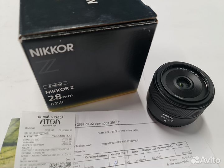 Объектив nikor Z 28-2.8