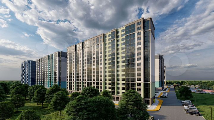 2-к. квартира, 64,7 м², 16/17 эт.