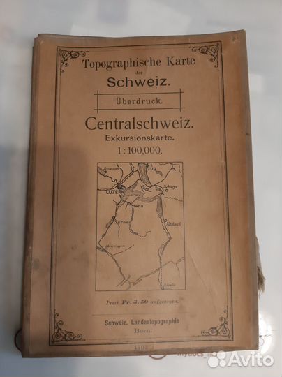 Топографическая карта Швейцарии