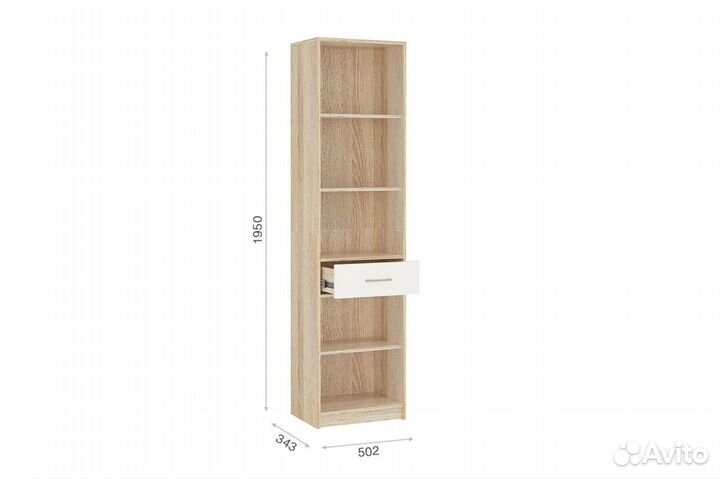 Стеллаж Стелс 2д1ящ (шкаф-пенал)