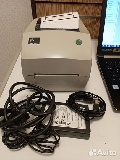 Принтер этикеток Zebra tlp2844 usb термотрансфер
