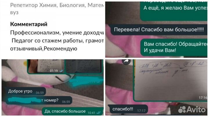 Репетитор Математика, Химия, Биология егэ/огэ/вуз