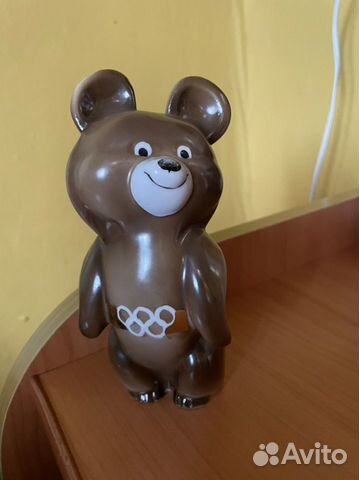 Олимпийский мишка фарфор дулево