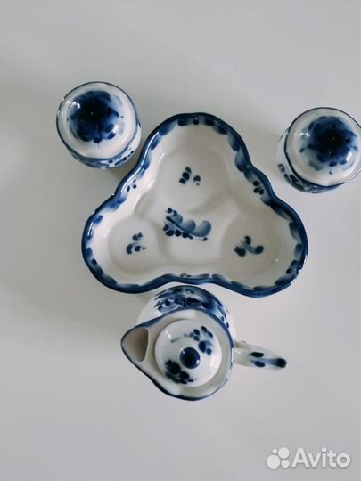 Набор для специй гжель ручная роспись