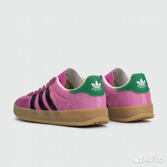 Кроссовки Adidas Gazelle x Gucci Pink Wmns