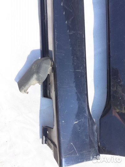 Накладки на порог внешние BMW E60 синий