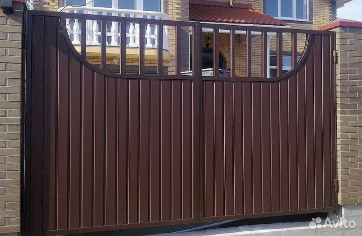 Ворота распашные. Монтаж