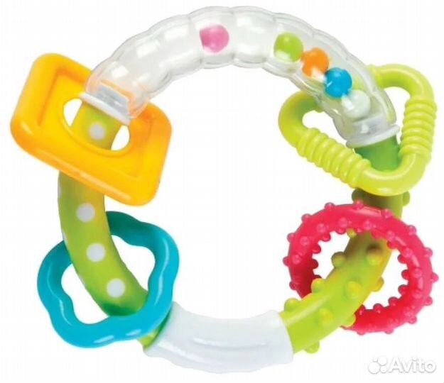 Прорезыватель-погремушка Жирафики Звонкое колечко