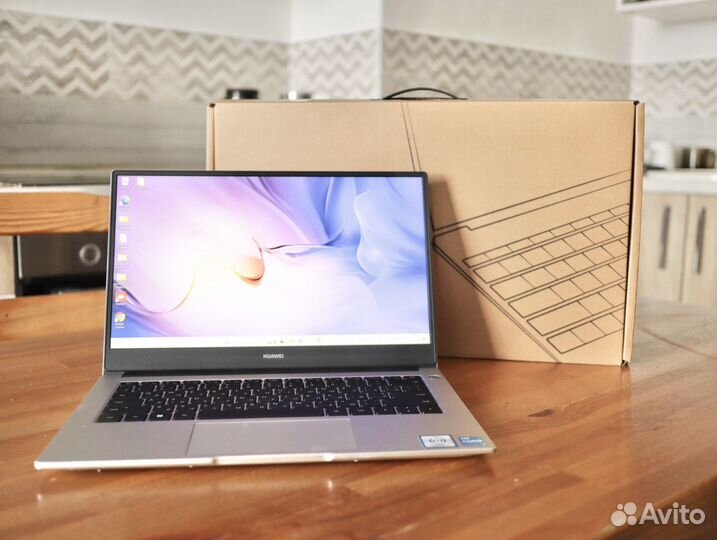 Ноутбук huawei matebook d 14 silver
