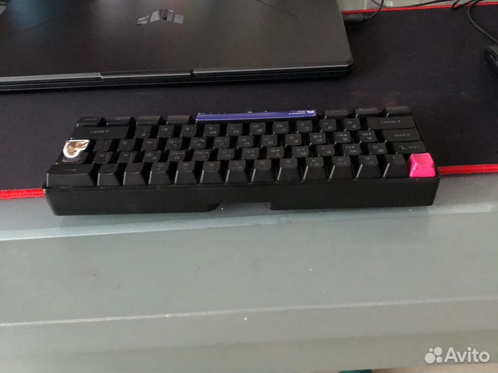 Игровая мембаранная клавиатура 60 defender red