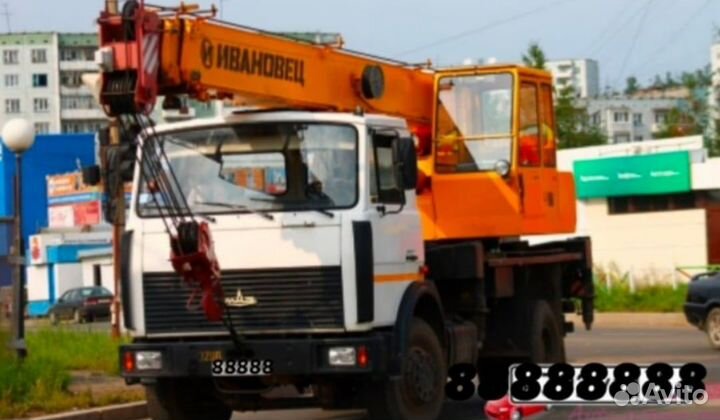 Аренда и услуги автокрана-вездехода, 16 т, 18 м, с гуськом 7 м