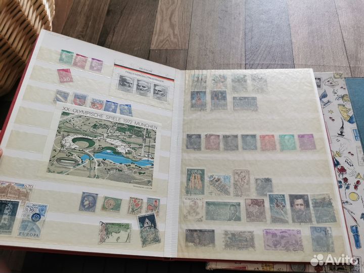 Альбомы с евро/немецкими марками,период с 1900г