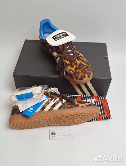 Adidas samba wales bonner leopard