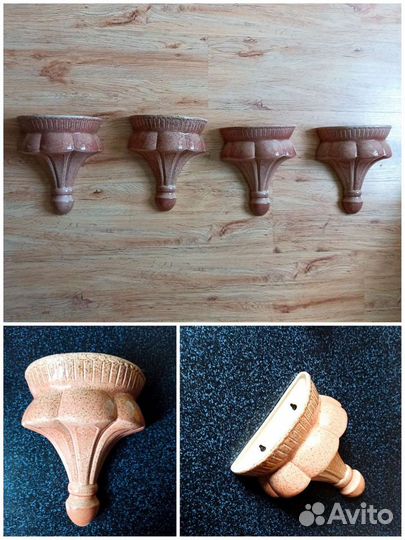 Кашпо керамика 4 шт экологичные