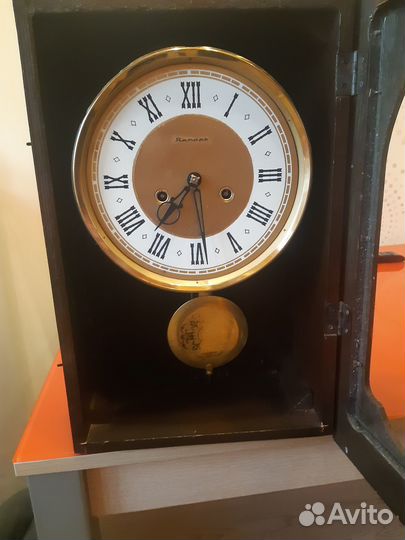 Часы настенные с боем Янтарь очз винтаж СССР