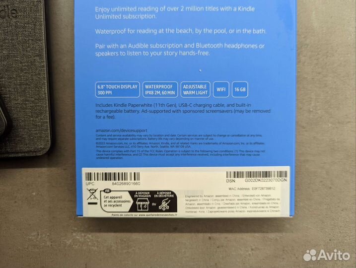 Amazon Kindle Paperwhite 16 gb новая с чехлом