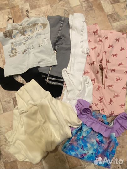 Вещи пакетом для девочки 104-110